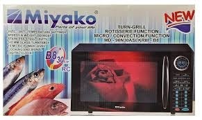 Miyako Microwave Oven with Grill & Convection Function B8, 30Liters.