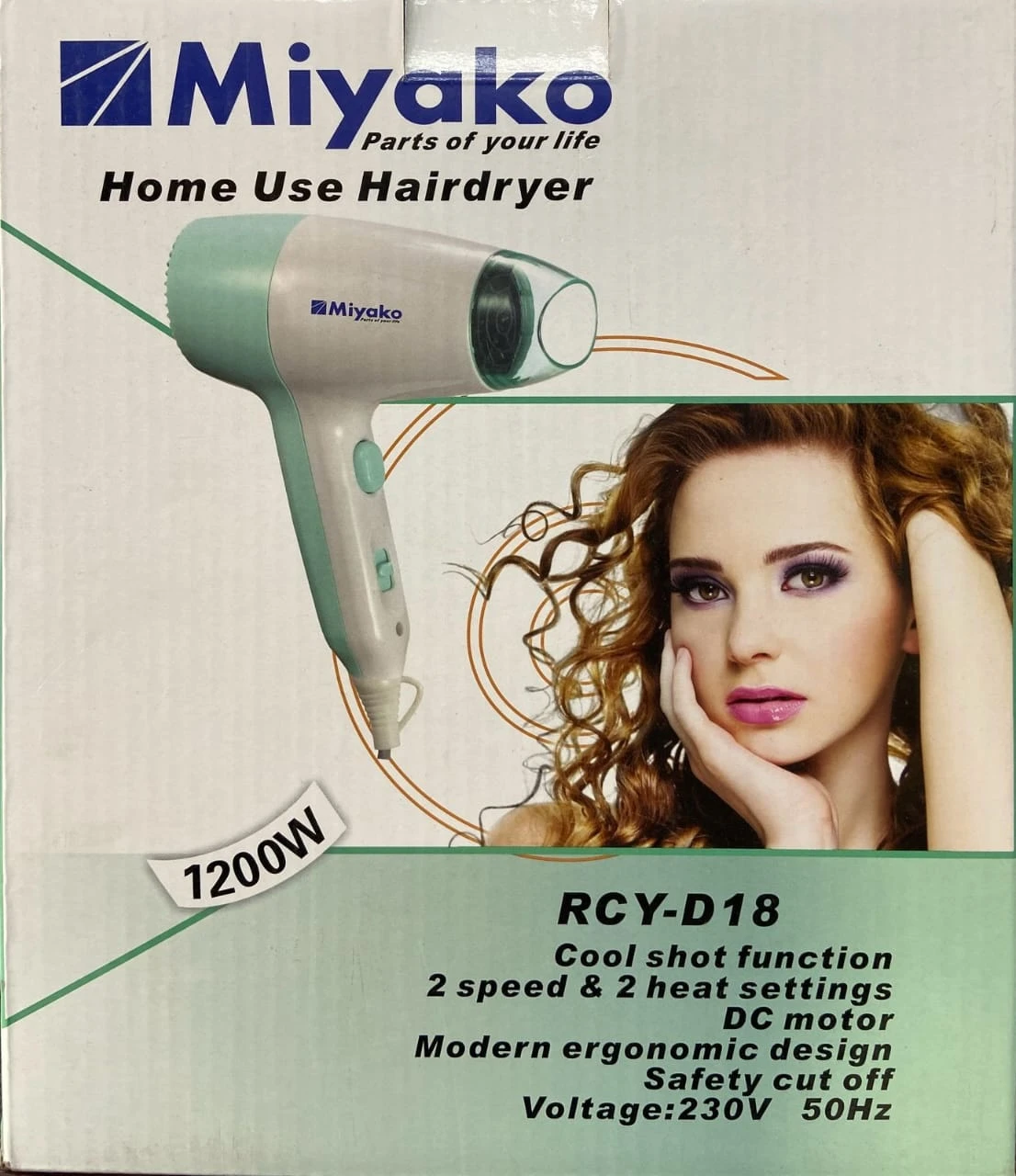 Miyako Hair Dryer RCY-D18 1200 WATT