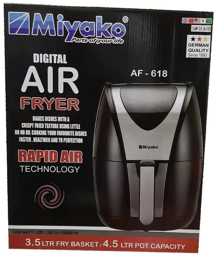 Miyako Digital Touch Panel Air Fryer, AF-618