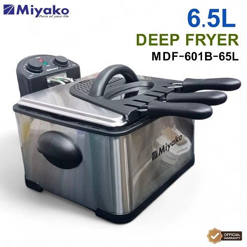 Miyako 6.5L Big Size MDF-601B-65L Deep Fryer-2000 Watt